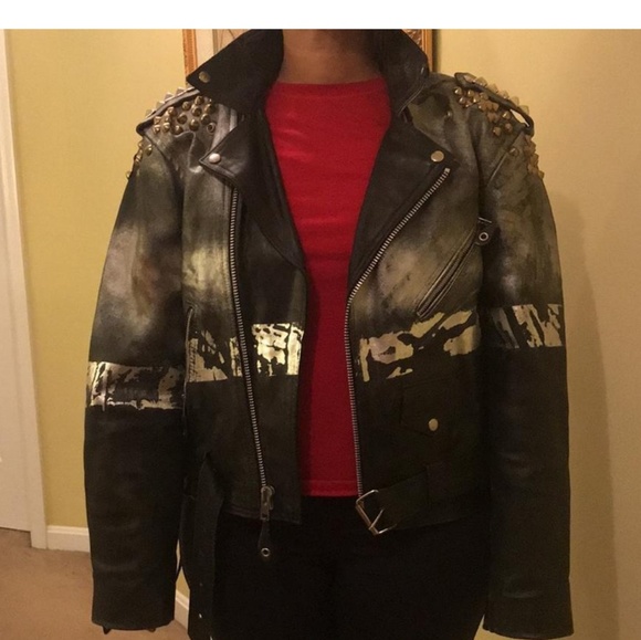 COPY - Rag Union Studded Coated REAL leather ja… - Picture 7 of 7